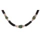 .925 Sterling Silver Hooks Certified Authentic Navajo Natural Turquoise and Graduated Heishi Native American Set 95006-2-97009-2