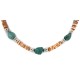 .925 Sterling Silver Hooks Certified Authentic Navajo Natural Turquoise and Graduated Spiny Oyster Native American Set 95006-1-97009-1