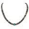.925 Sterling Silver Navajo Coral and Natural Turquoise Graduated Heishi Native American Necklace 95004-4 .925 Sterling Silver Navajo Coral and Natural Turquoise Graduated Heishi Native American Necklace 95004-4