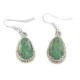Certified Authentic Navajo Handmade .925 Sterling Silver Natural Turquoise Native American Dangle Earrings 97006-4
