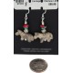 Horse Certified Authentic Navajo .925 Sterling Silver Hooks Natural Turquoise and Green Jasper Coral Dangle Native American Earrings 97002-8