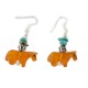 Horse Navajo Certified Authentic .925 Sterling Silver Hooks Natural Turquoise and Resin Dangle Native American Earrings 97002-4 Horse Navajo Certified Authentic .925 Sterling Silver Hooks Natural Turquoise and Resin Dangle Native American Earrings 97002-4