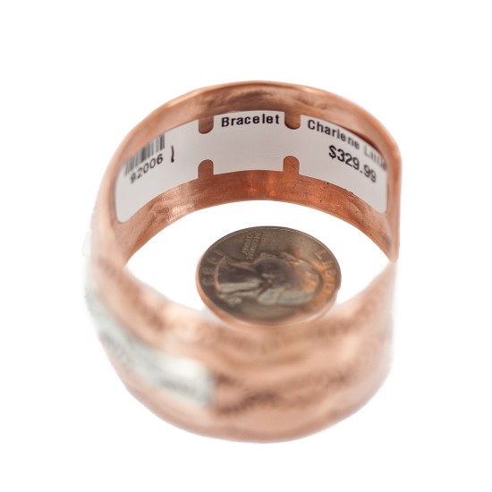 Navajo Sun .925 Sterling Silver Certified Authentic Handmade Native American Pure Copper Bracelet 92006-1 Navajo Sun .925 Sterling Silver Certified Authentic Handmade Native American Pure Copper Bracelet 92006-1