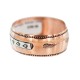 Arrow Head Navajo .925 Sterling Silver Certified Authentic Handmade Native American Pure Copper Bracelet 92005-15