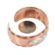 Wide Certified Authentic Navajo .925 Sterling Silver Handmade Native American Pure Copper Bracelet 92005-8