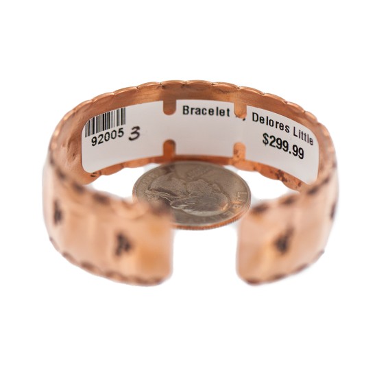 Certified Authentic Horse Navajo Handmade .925 Sterling Silver Native American Pure Copper Bracelet 92005-3