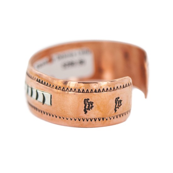 Certified Authentic Navajo .925 Sterling Silver Handmade Horse Native American Pure Copper Bracelet 92005-10