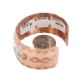 Wide Sun Horse Certified Authentic Navajo .925 Sterling Silver Handmade Native American Pure Copper Bracelet 92006-7