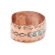 Wide Sun Horse Certified Authentic Navajo .925 Sterling Silver Handmade Native American Pure Copper Bracelet 92006-7