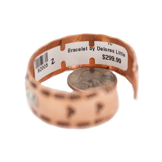 Certified Authentic Navajo Horse .925 Sterling Silver Handmade Native American Pure Copper Bracelet 92005-2