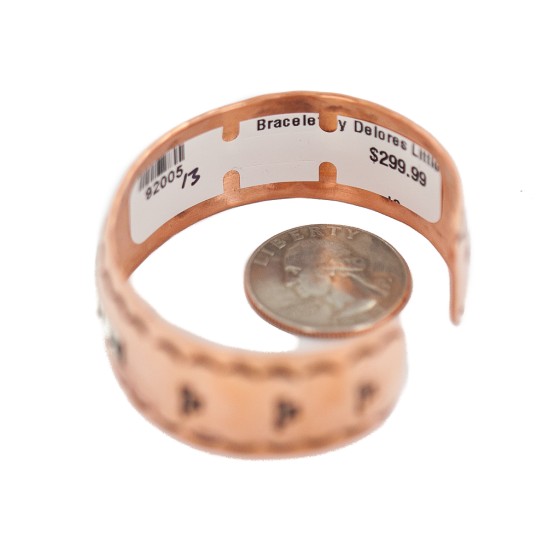 Papillon Certified Authentic Navajo .925 Sterling Silver Handmade Native American Pure Copper Bracelet 92005-13