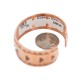 Papillon Certified Authentic Navajo .925 Sterling Silver Handmade Native American Pure Copper Bracelet 92005-13