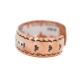 Papillon Certified Authentic Navajo .925 Sterling Silver Handmade Native American Pure Copper Bracelet 92005-13