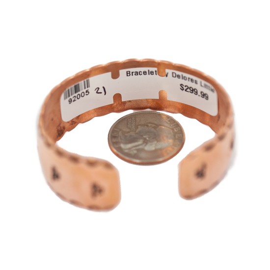 Certified Authentic Papillon Horse Navajo .925 Sterling Silver Handmade Native American Pure Copper Bracelet 92005-21