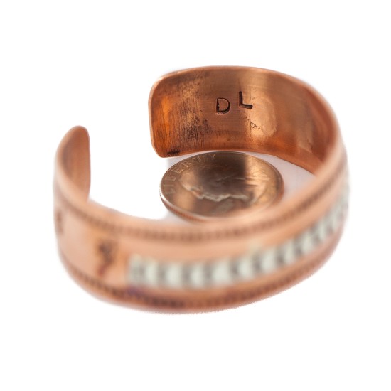 Certified Authentic Navajo .925 Sterling Silver Handmade Horse Native American Pure Copper Bracelet 92008