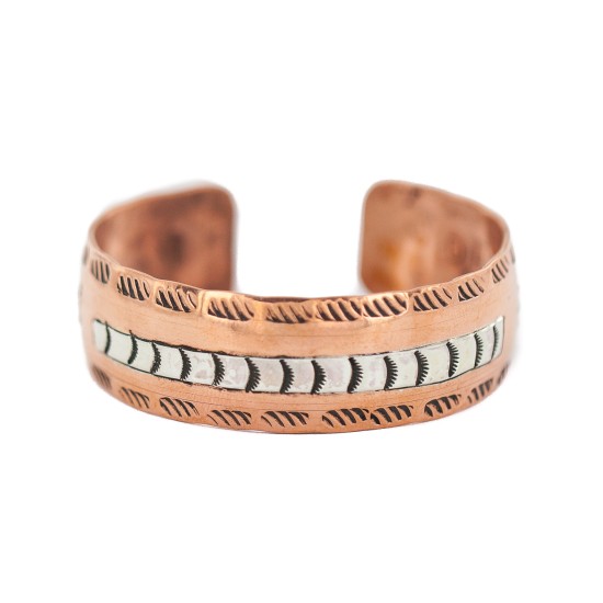 Certified Authentic Navajo .925 Sterling Silver Handmade Horse Native American Pure Copper Bracelet 92005-18 Certified Authentic Navajo .925 Sterling Silver Handmade Horse Native American Pure Copper Bracelet 92005-18