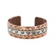 Certified Authentic Navajo .925 Sterling Silver Horse Handmade Native American Pure Copper Bracelet 92005-20