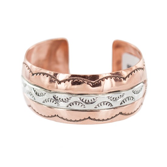 Navajo Sun .925 Sterling Silver Certified Authentic Handmade Native American Pure Copper Bracelet 92006-1 Navajo Sun .925 Sterling Silver Certified Authentic Handmade Native American Pure Copper Bracelet 92006-1