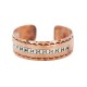 Papillon Certified Authentic Navajo .925 Sterling Silver Handmade Native American Pure Copper Bracelet 92005-13