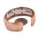 Certified Authentic Hammered Handmade Navajo Brass Native American Pure Copper Bracelet  92007-2