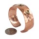 Certified Authentic Hammered Handmade Navajo Brass Native American Pure Copper Bracelet  92007-2