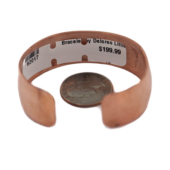 Certified Authentic Handmade Navajo Brass Native American Pure Copper Bracelet 92017