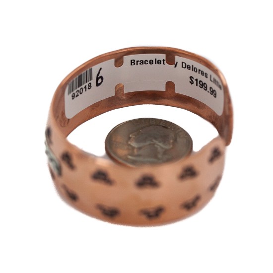 Handmade Certified Authentic Horse Navajo .925 Sterling Silver Native American Pure Copper Bracelet  92018-6