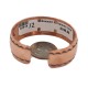 Navajo Handmade Certified Authentic Maze .925 Sterling Silver Native American Pure Copper Bracelet  92018-12