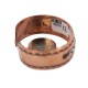 Navajo Handmade Certified Authentic Maze .925 Sterling Silver Native American Pure Copper Bracelet  92018-12