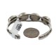Handmade Certified Authentic Navajo .925 Sterling Silver Natural Jade Native American Bracelet  92021