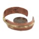 Brass Navajo Handmade Certified Authentic Native American Pure Copper Bracelet  92023-1