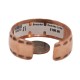 Handmade Certified Authentic Maze .925 Sterling Silver Navajo Native American Pure Copper Bracelet  92018-11