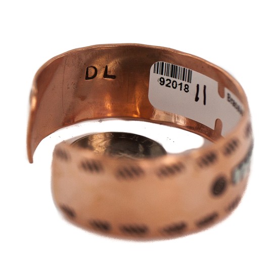Handmade Certified Authentic Maze .925 Sterling Silver Navajo Native American Pure Copper Bracelet  92018-11