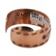 Handmade Certified Authentic Maze .925 Sterling Silver Navajo Native American Pure Copper Bracelet  92018-11