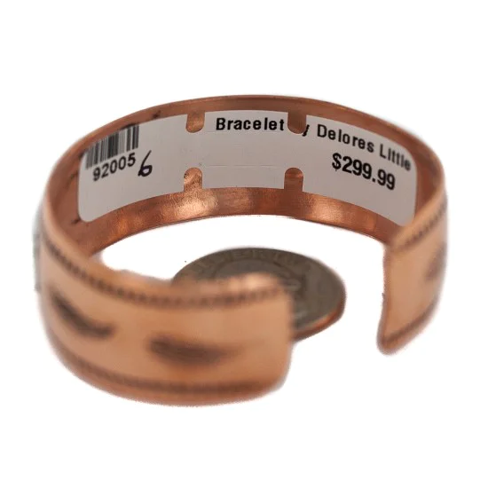 Navajo Handmade Feather .925 Sterling Silver Native American Pure Copper Bracelet 92005-6 Navajo Handmade Feather .925 Sterling Silver Native American Pure Copper Bracelet 92005-6