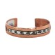 Handmade Certified Authentic Bear paw Navajo .925 Sterling Silver and Pure Copper Native American Bracelet 92020-1