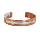 Handmade Certified Authentic Bear paw Navajo .925 Sterling Silver and Pure Copper Native American Bracelet  92020-2