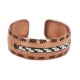 Maze Navajo Handmade Certified Authentic .925 Sterling Silver Native American Pure Copper Bracelet  92018-9