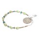 Navajo .925 Sterling Silver Certified Authentic Natural Turquoise Gaspeite Native American Bracelet  92015-1