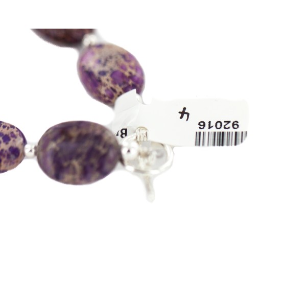 Navajo Nickel Certified Authentic Sugilite Native American Bracelet 92016-4 Navajo Nickel Certified Authentic Sugilite Native American Bracelet 92016-4