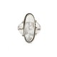 .925 Sterling Silver Navajo Certified Authentic Handmade White Howlite Native American Ring Size 5 1/2 96009-1