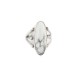 .925 Sterling Silver Navajo Certified Authentic Handmade White Howlite Native American Ring size 5 1/2 96010