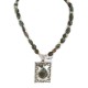 Certified Authentic .925 Sterling Silver and Nickel Handmade Navajo Natural Turquoise Native American Necklace  94005-5-95003-1