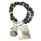 Certified Authentic .925 Sterling Silver and Nickel Handmade Navajo Natural Turquoise Native American Necklace  94005-5-95003-1