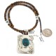 Certified Authentic .925 Sterling Silver and Nickel Handmade Navajo Natural Turquoise Tigers Eye Native American Necklace 94005-6-95001-1 Certified Authentic .925 Sterling Silver and Nickel Handmade Navajo Natural Turquoise Tigers Eye Native American Necklace 94005-6-95001-1