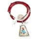 .925 Sterling Silver and Nickel Handmade Navajo Natural Turquoise Coral Native American Necklace 94007-16039-1 .925 Sterling Silver and Nickel Handmade Navajo Natural Turquoise Coral Native American Necklace 94007-16039-1