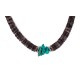 Navajo .925 Sterling Silver Certified Authentic Natural Turquoise Graduated Heishi Native American Necklace 95004-8