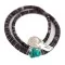 Navajo .925 Sterling Silver Natural Turquoise Graduated Heishi Native American Necklace 95004-8 Navajo .925 Sterling Silver Natural Turquoise Graduated Heishi Native American Necklace 95004-8