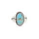 .925 Sterling Silver Navajo Certified Authentic Handmade Natural Turquoise Native American Ring Size 7 1/2 96002-3