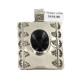 Certified Authentic Bear Paw Handmade Navajo Natural Black Onyx Native American Nickel Pendant 94006-1 Certified Authentic Bear Paw Handmade Navajo Natural Black Onyx Native American Nickel Pendant 94006-1